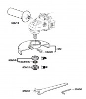 Bosch 0 601 347 003  Angle Grinder 230 V / Eu Spare Parts